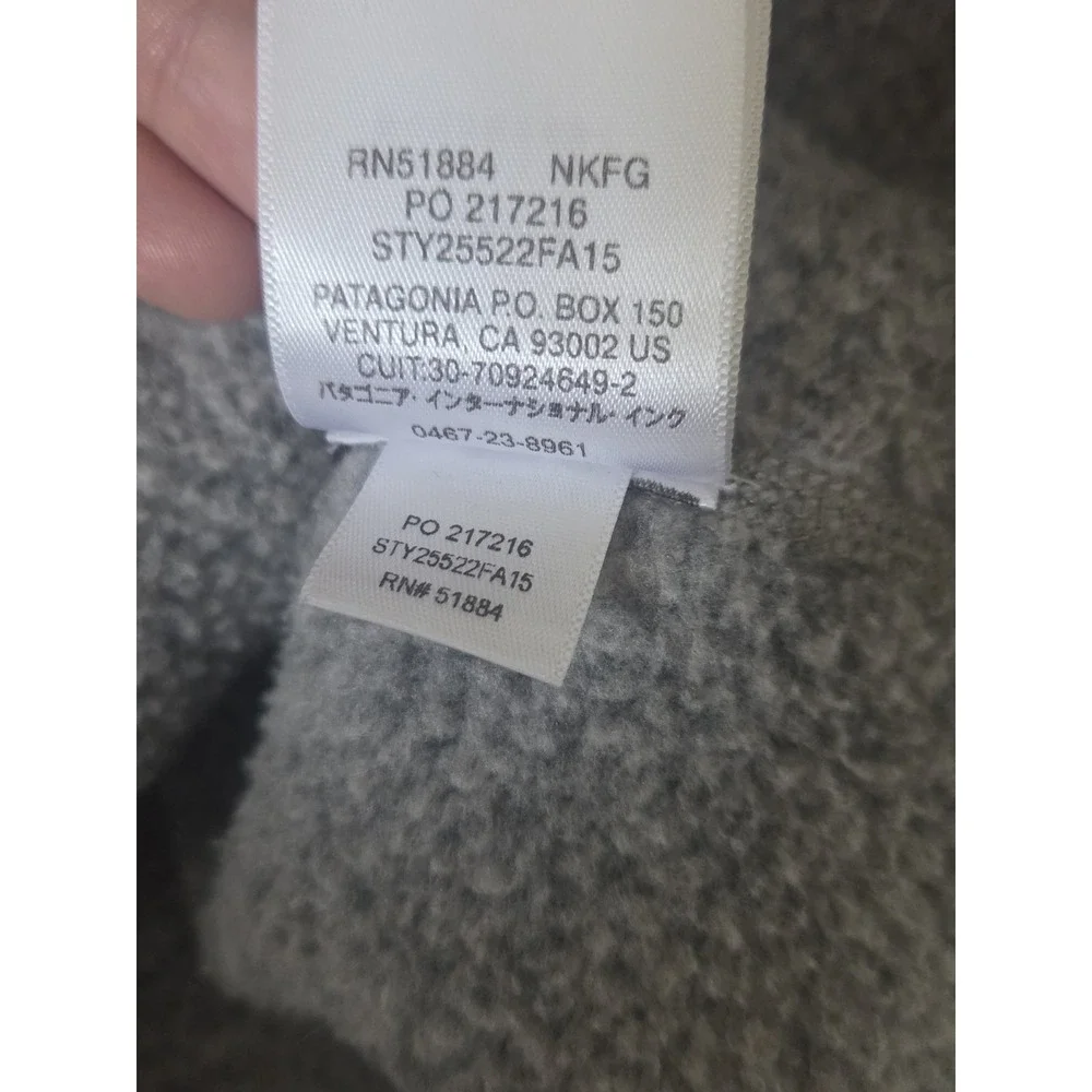 Patagonia Better Sweater 1/4 Zip Mens Large Forage Gray Pullover Outdoors